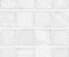 Декор Alchimia Decor White Brillo 7,5x30