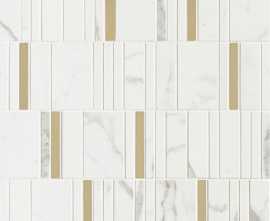 Мозаика Allmarble Wall Mosaico Statuario Barcode Lux