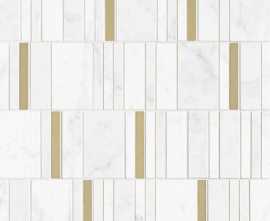 Мозаика Allmarble Wall Mosaico Altissimo Barcode Lux