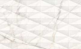Плитка Allmarble Wall Struttura Pave 3D Golden White Satin 40x120