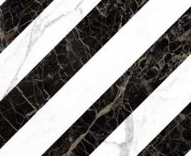 Декор Allmarble Rif. Statuario - Altissimo - Saint Laurent Decoro Lux rett 60x60