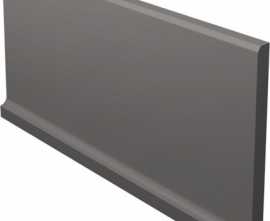 Плинтус Bazo Nero Monokolor Cokol Wywiniety Mat 10x19,8