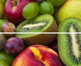 Панно Beveled tile (из 2-х плиток) Fruits (стекло) 20x30