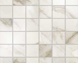 Мозаика Calacatta R90 Mosaico Lux Gold