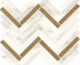 Мозаика Calacatta Sparkle Gold Mozaika Polysk