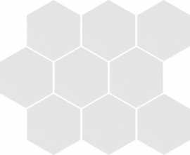 Декор Cambia white lappato Heksagon 27,53x33,4