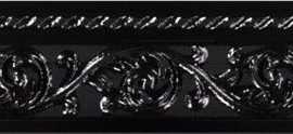 Бордюр Caprichosa Negro Moldura Yara 4x15