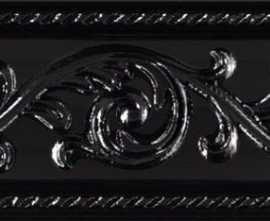Бордюр Caprichosa Negro Cenefa Yara 7,5x15