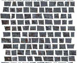 Мозаика Costruire Mosaico Random Metallo Nero