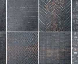 Декор Costruire Lamiera Mix Nero 25x25
