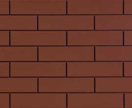 Фасадная плитка Elewacja gladka burgund plus 6,5x24,5