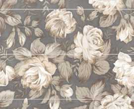 Панно Fiori Grigio Цветы (из 4-х плиток) 60x80