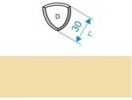 Угол Gamma Ksztaltka D bezowy mat 3x3