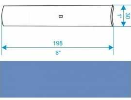 Профиль декоративный Gamma Ksztaltka B niebieska mat 3x19,8