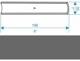 Профиль декоративный Gamma Ksztaltka A grafit mat 3x19,8
