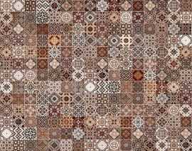Плитка Hammam Рельеф коричневый 20x44