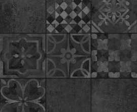 Декор Icone Bleu Decore Noir 60x60