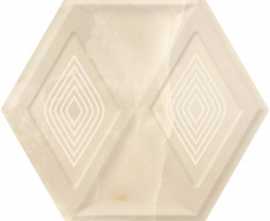 Плитка Illusion Beige Heksagon Struktura Polysk 17,1x19,8