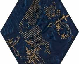 Декор Intense Tone Blue Inserto Szklane Heksagon C 17,1x19,8