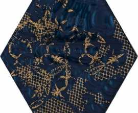 Декор Intense Tone Blue Inserto Szklane Heksagon B 17,1x19,8