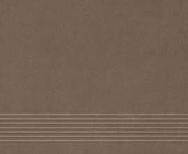 Ступень Intero brown Stopnica prasowana mat 29,8x59,8