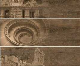 Декор Italian Wood Wenge/венге Структурированный 20x60