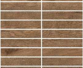 Мозаика Italian Wood Dark Brown/Темно-коричневый Структурированный m11