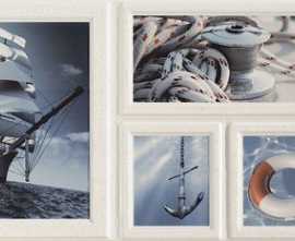 Декор Joy Wave niebieska 1 STR 22,3x44,8