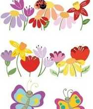 Панно Kids Flora (из 5 плиток) 40x100
