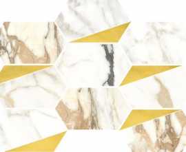 Декор Luce Oro Esagona Decoro Rame Satin 26x35
