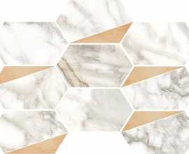 Декор Luce Grey Esagona Decoro Rame Satin 26x35