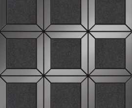 Мозаика Lucid square black