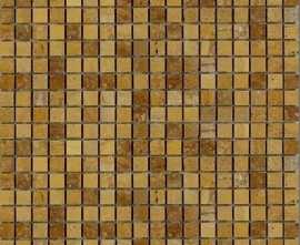 Мозаика Marble Mosaic Traventino Giallo 1,5х1,5