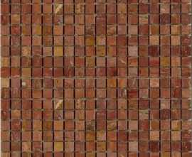 Мозаика Marble Mosaic Red Travertine 1,5х1,5