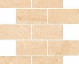 Мозаика Marble Trend Crema marfil Лаппатированный, прямоугольник