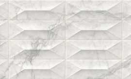 Плитка Marbleplay Statuarietto Struttura Gem 3D Rett 30x90