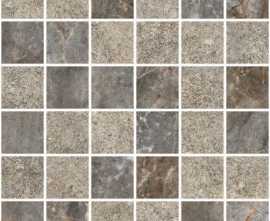 Мозаика Marble-Stone Тауп Матовый-Лаппато Ректификат 5х5