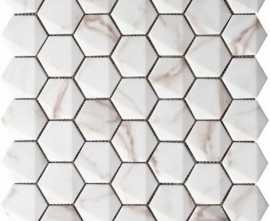 Мозаика Hexagonal Calacata