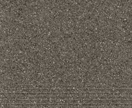 Ступень Milton серый рельеф 29,8x29,8