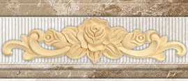 Бордюр Napoli Border-1 with gold 7,5x30