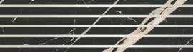 Бордюр Nella Listwa black 7,1x44,8