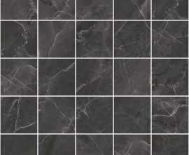 Декор Olimpus мозаичный черный 25x25