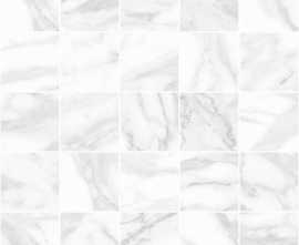 Декор Olimpus мозаичный белый 25x25