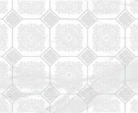 Декор Olimpus Grand белый 25x50