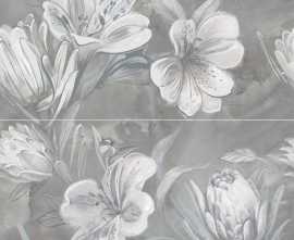 Панно Opale Grey Flower (из 2-х плиток) 63x63