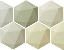 Плитка Origami green hex 11x12,5