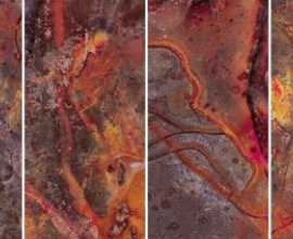 Декор Pietra Lavica Lava C (Rosso) S/4 30x60