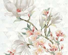 Панно Primavera Magnolia Blanco (из 3-х плиток) 70,9x75,3