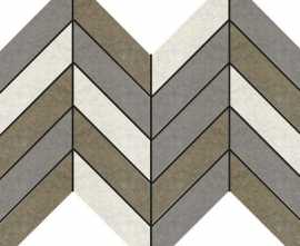 Мозаика Recover Mix Nat. Espiga Mosaico 5x5