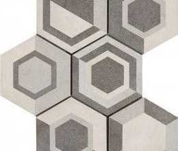 Плитка Rewind Decoro geometrico Vanilla 18,2x21